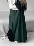 Mens Irregular Design Solid Skirt SKUK49675