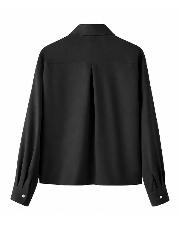 Men's Solid Color Casual Long Sleeve Shirt SKUL25952