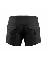Men's Booty-Shaping High Stretch Scrunch Butt High Waist Cargo Pocket Booty Short SKUL68425