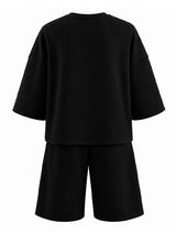 Men's Solid Color Minimalist Casual Two Pieces Outfit SKUL45297