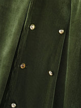 Men's Double Breasted Velvet Long Sleeve Shirt SKUL32035