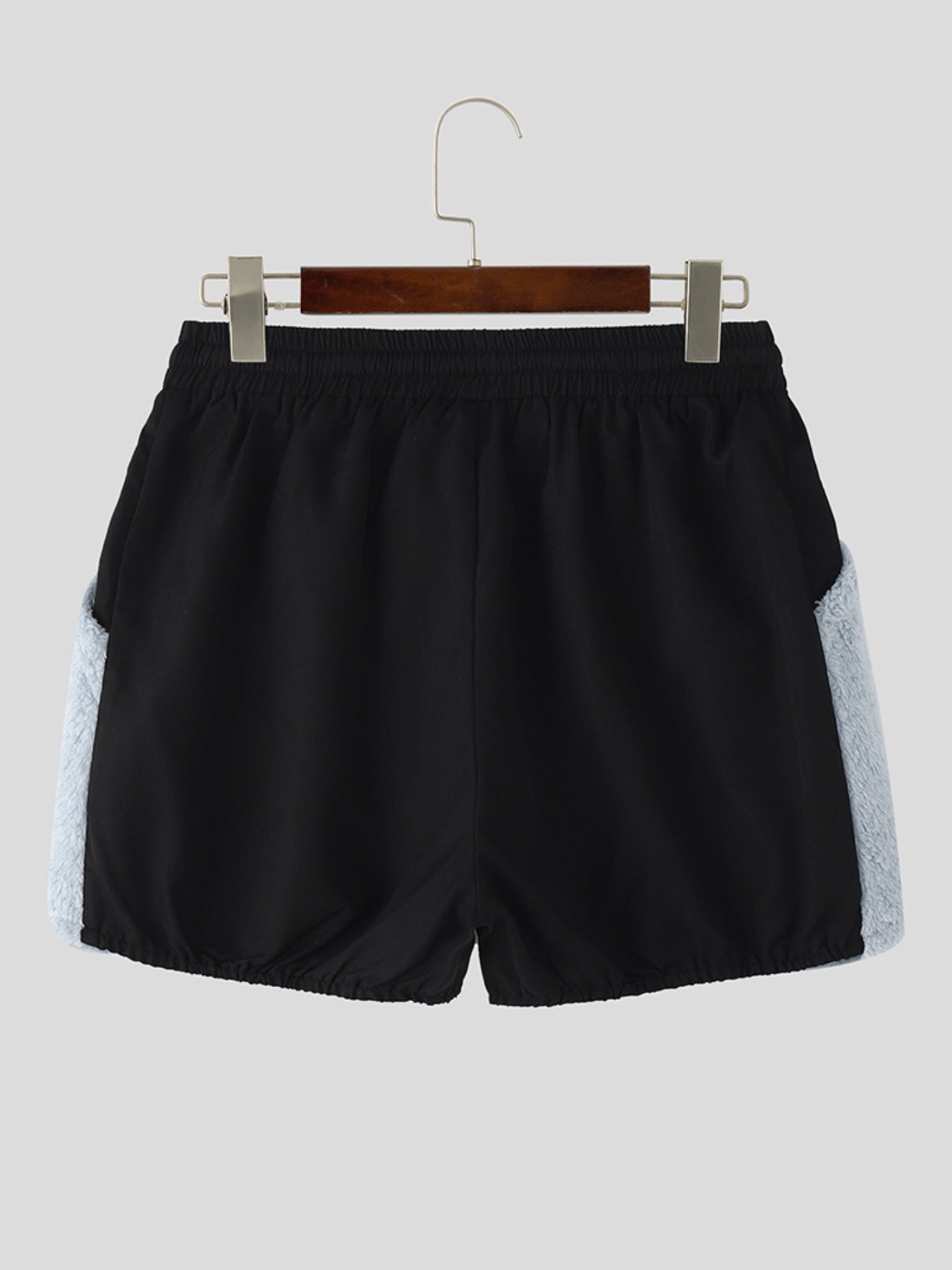 Men's Colorblock Plush Casual Short SKUL23639