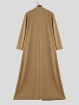 Men's Solid Color Textured Long Sleeve Cardigan SKUL29602