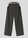 Mens Striped Cutout Drawcord Waist Pants SKUK17095