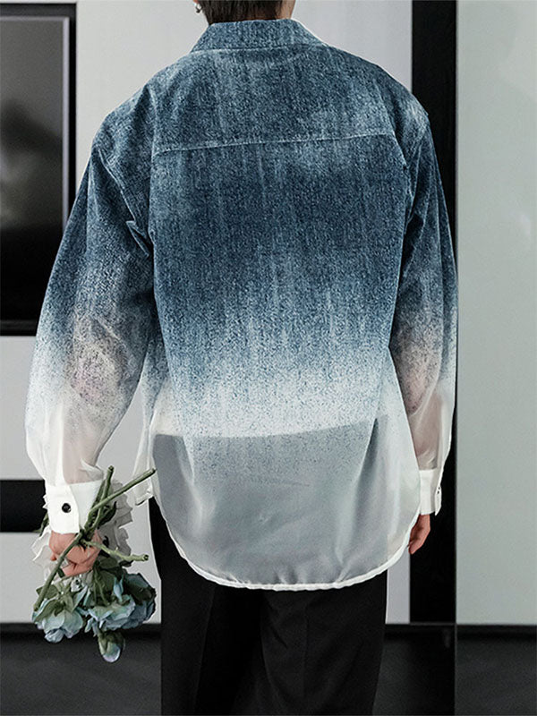 Men's Gradient Long Sleeve Shirt SKUL27304