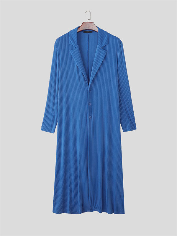 Men's Textured Ribbed Casual Long Sleeve Cardigan SKUL28093