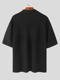 Mens Solid Knit Short Sleeve Golf Shirt SKUK48481