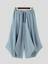 Men's Deconstructed Pleated Loose Fit Wide Leg Pant SKUL48593