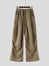 Men's Solid Drawstring Casual Pant SKUL29626