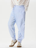 Mens Pinstripe Irregular Design Casual Pants SKUK46367