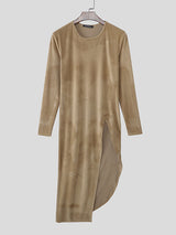 Men's Knit Textured Long Sleeve T-Shirt SKUL27330