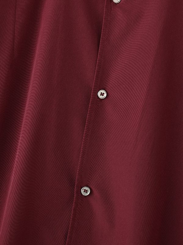 Men's Solid Casual Long Sleeve Shirt SKUL35298