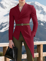 Men's Irregular Hem Long Sleeve Blazer SKUL23888