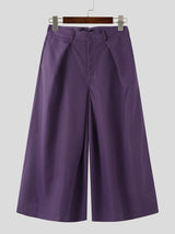 Men's Solid Color Loose Wide Leg Pant SKUL41206