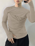 Mens Solid Deconstruction Long Sleeve T-Shirt SKUK34412