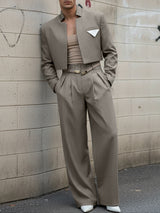 Men's Stripe High Waist Two Pieces Outfit SKUL46102