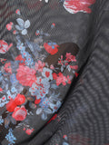 Mens Floral Print See Through Long Sleeve T-Shirt SKUK52800
