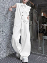 Men's Solid Color Casual Two Pieces Outfit SKUL26990