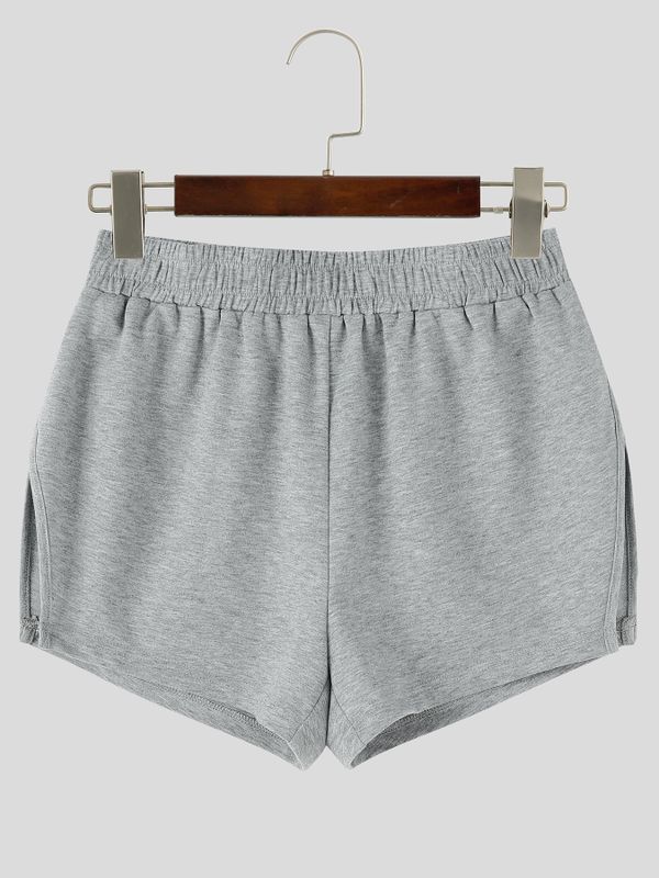 Men's Clean Fit Lounge Vacation Shirred Elastic Waistband Split Short SKUL83195