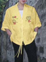 Men's Sheer Mesh Embroidered Short Sleeve Shirt SKUL22283