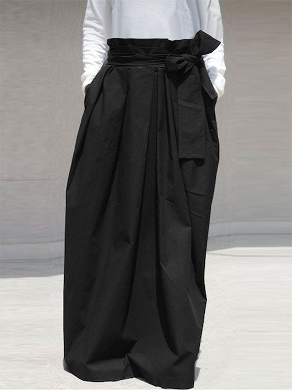 Mens Tie Waist High-Waisted Wide-Leg Pant SKUL03019