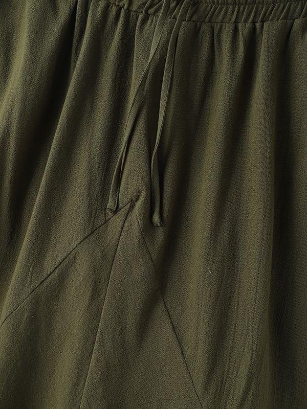 Men's Faux Two-Piece Patchwork Wide Leg Pant SKUL48587