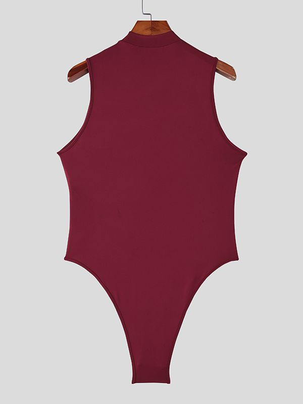 Men's Solid Color Deconstructed Bodysuit SKUL50540
