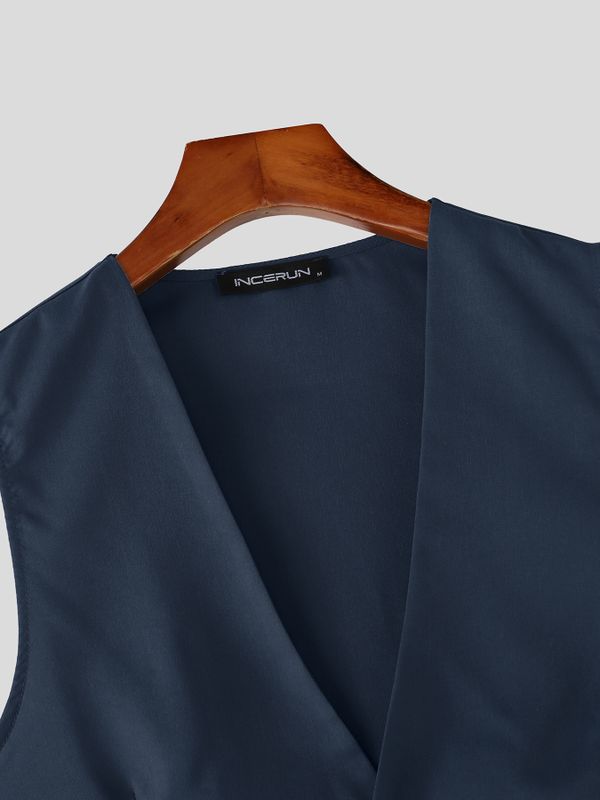 Men's Old Money Vintage Tailored Waistcoat Two Pieces Outfit SKUL75527
