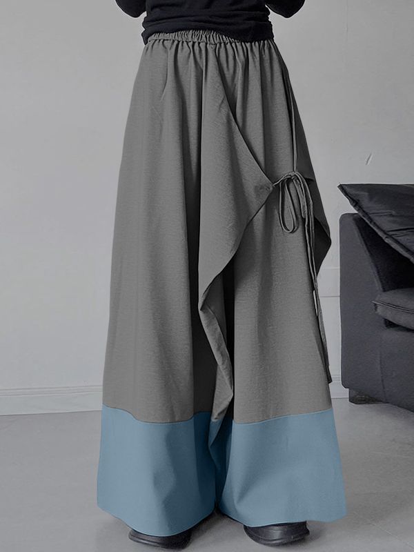 Men's Contrast Wide Leg Casual Pant SKUL51056