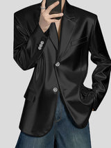 Men's Shiny Long Sleeve Blazer SKUL37519
