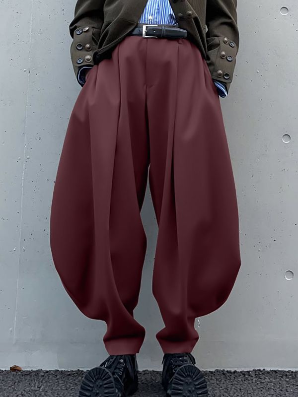 Men's Deconstructed Solid Color Oversized Pant SKUL48760