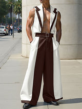 Men's Colorblock Casual Two Pieces Outfit SKUL24962