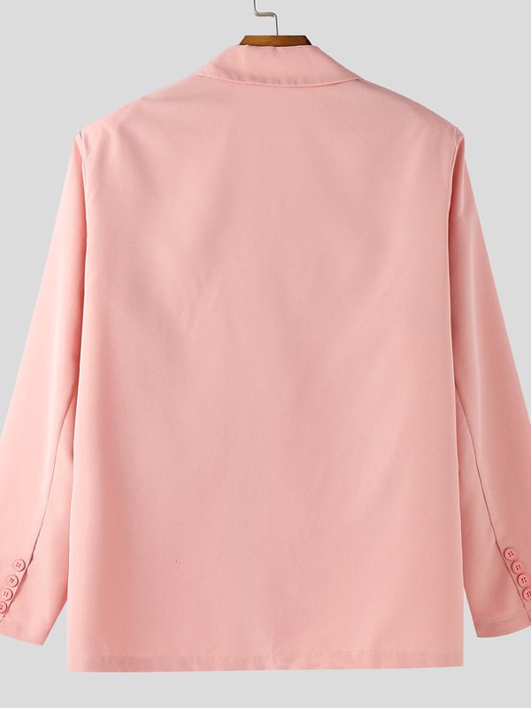 Men's Floral Patchwork Casual Long Sleeve Blazer SKUL43660