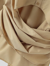 Men's Deconstructed Cinched Waist Long Sleeve Shirt SKUL39010