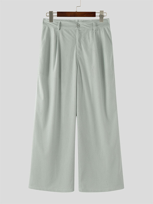 Mens Textured Loose Casual Pant SKUL16836