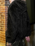 Mens Fleece Solid Casual Long Sleeve Hoodie SKUK43286