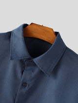 Men's Solid Color Casual Two Pieces Outfit SKUL36331