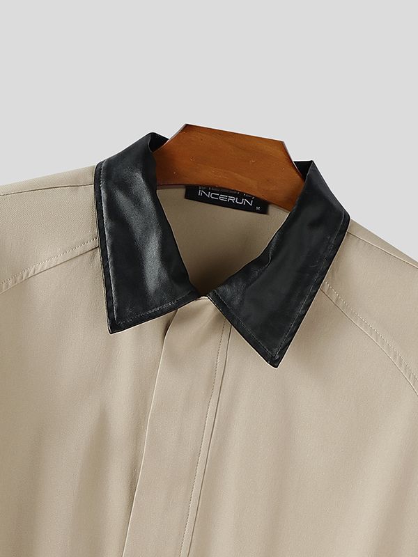 Men's Oversized Cuff Plaid Long Sleeve Jacket SKUL34030