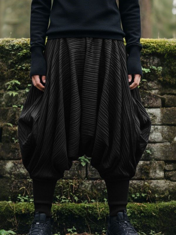 Men's Deconstructed Textured Balloon Pant SKUL50144