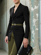 Men's Irregular Hem Long Sleeve Blazer SKUL23888