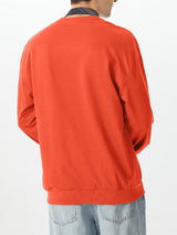 Mens U-Print Crew Neck Long Sleeve Hoodie SKUK79550