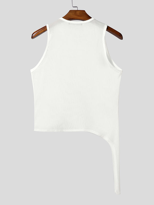 Mens Sheer Mesh Casual Tank SKUL15374