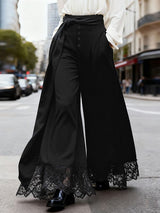 Men's Lace Patchwork Twisted Knot Pant SKUL46125