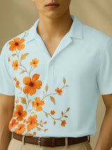 Men's Floral Print Short Sleeve Shirt SKUL15448