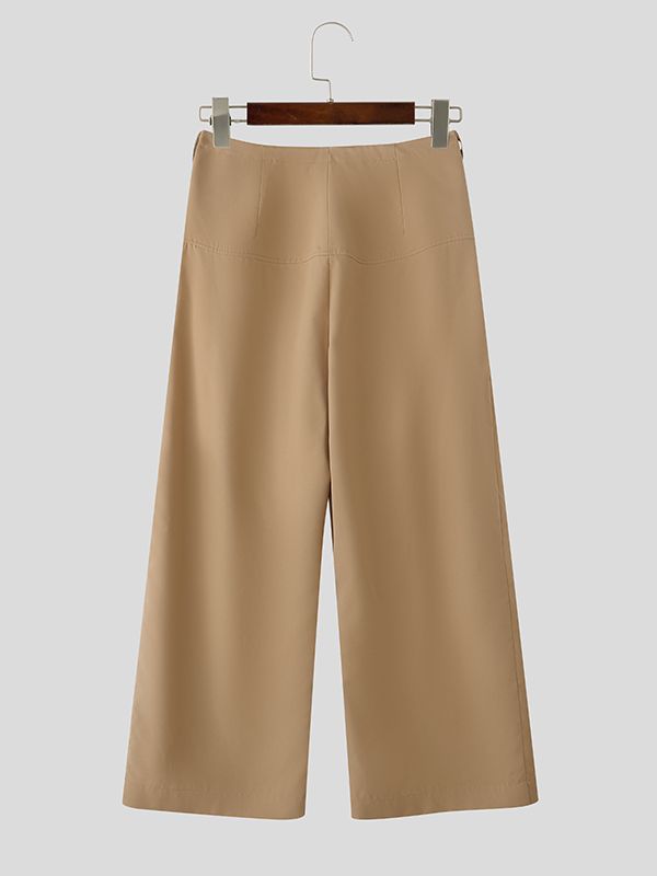 Men's Solid Loose High Waist Casual Pant SKUL40263