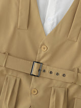 Men's Colorblock Casual Sleeveless Shirt SKUL21127