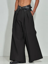 Men's Pleated Wide Leg Casual Pant SKUL29773