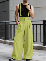 Men's Avant-Garde High-Waisted Extreme Wide-Leg Jumpsuit SKUL66974