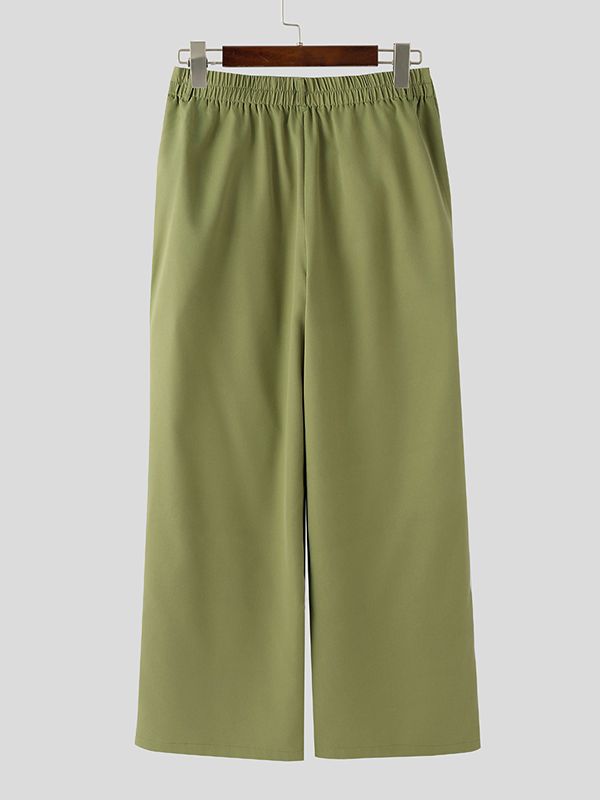 Men's Solid Color Loose Wide Leg Pant SKUL39708