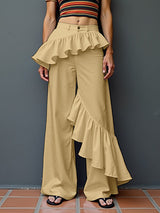 Mens Ruffle Trim Design Casual Pant SKUL10637